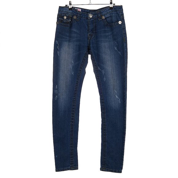 True Religion Lightly Distressed Low-Mid Rise Jeans Women's Size 29